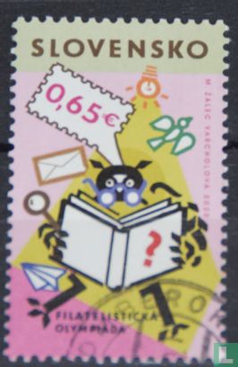 Owl with stamp album