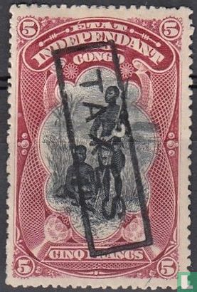 „STEUERN“-Aufdruck auf Briefmarken von 1894