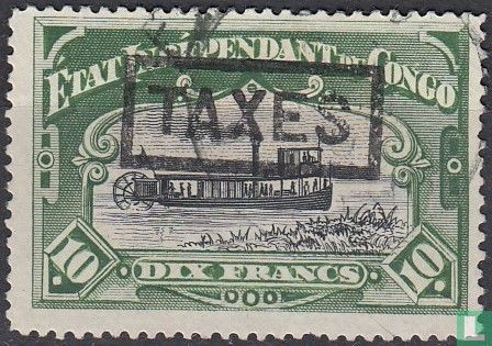 "TAXES" overprint on stamps from 1894