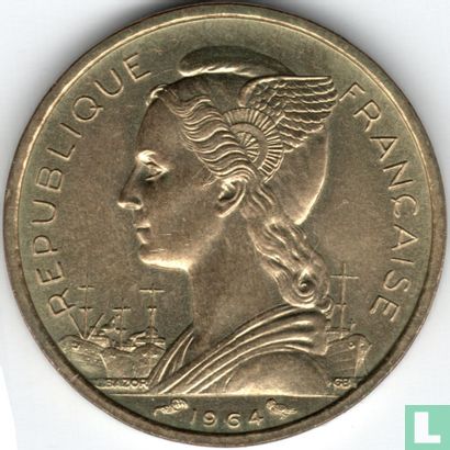 Comoros 10 francs 1964 - Image 1