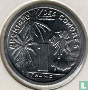 Comoros 1 franc 1964 - Image 2