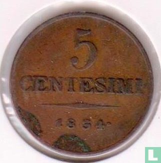 Lombardije-Venetië 5 centesimi 1834 (V) - Afbeelding 1