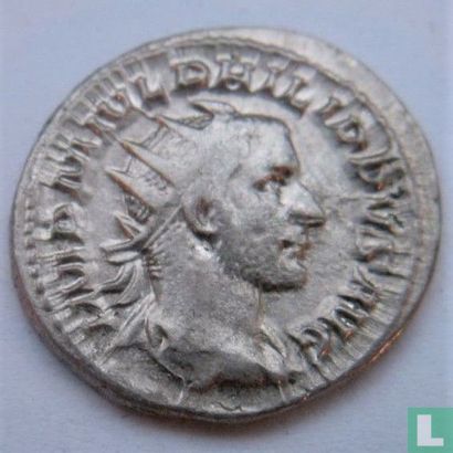 Römisches Reich, AR Antoninianus, 244-249 n. Chr., Philipp I., Rom, 247 n. Chr. VICTORIA CARPICA - Bild 2