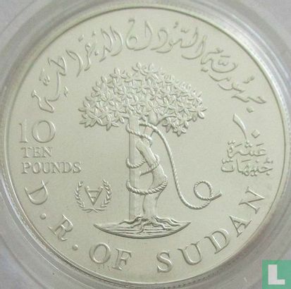 Soudan 10 pounds 1981 (AH1401) "International Year of disabled Persons" - Image 2