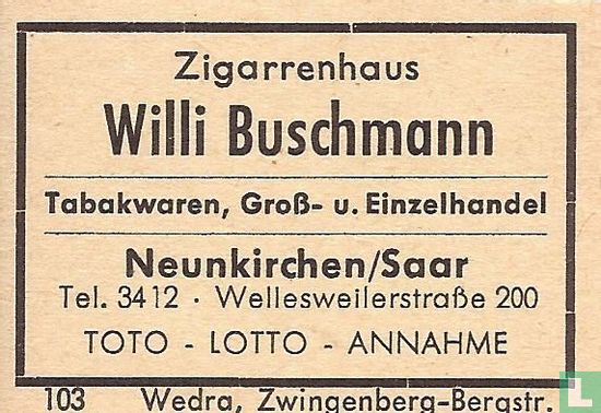 Zigarrenhaus Willi Buschmann