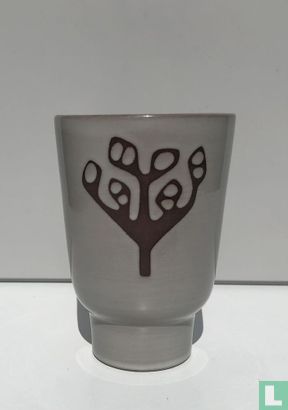 Vase 702A - grau mit Dekoration - Bild 1