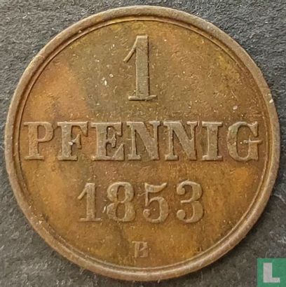 Hanovre 1 pfennig 1853 - Image 1