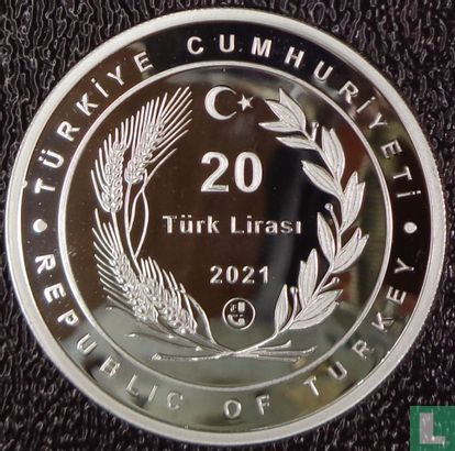 Turkije 20 türk lirasi 2021 (PROOF) "Ismet Inönü" - Afbeelding 1