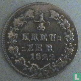 Nassau ¼ kreuzer 1822 (var. 5) - Image 1