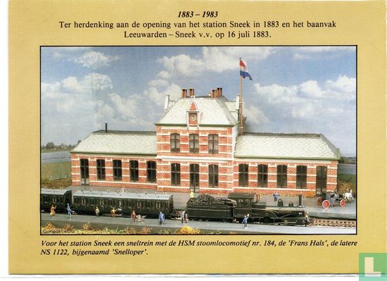 eerste dagkaart spoor 1883-1983 - Afbeelding 2