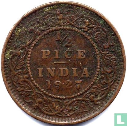 Brits-Indië ½ pice 1927 - Afbeelding 1