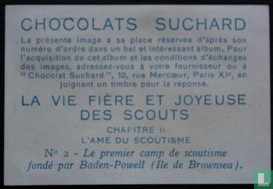 Le premier camp de scoutisme fondé par Baden-Powell (Ile de Brownsea). - Afbeelding 2