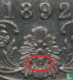 Brits-Indië 1 rupee 1892 (Calcutta) - Afbeelding 3