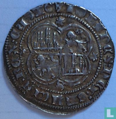 Castille et León 1 real 1379 - Image 2