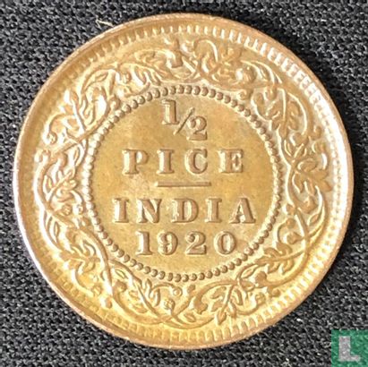 Brits-Indië ½ pice 1920 - Afbeelding 1