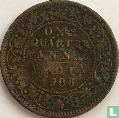 Inde britannique ¼ anna 1906 (bronze) - Image 1