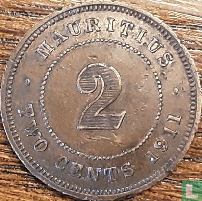 Mauritius 2 cents 1911 - Image 1