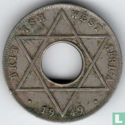 British West Africa 1/10 penny 1949 (H) - Image 1