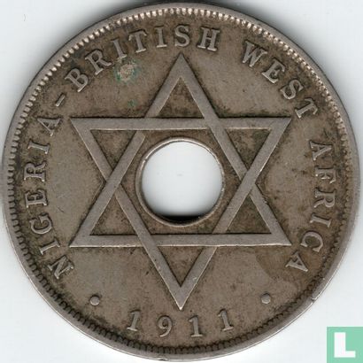 British West Africa 1 penny 1911 - Image 1