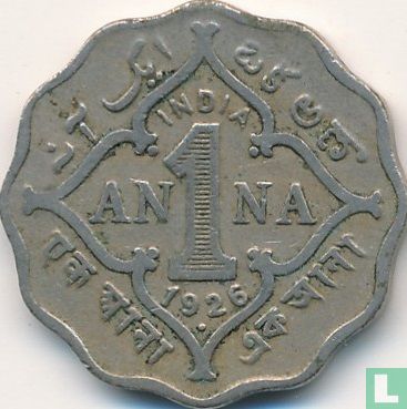 Brits-Indië 1 anna 1926 (Bombay) - Afbeelding 1