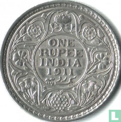British India 1 rupee 1911 (Bombay) - Image 1