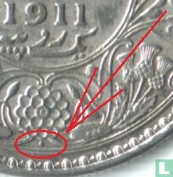 British India 1 rupee 1911 (Bombay) - Image 3