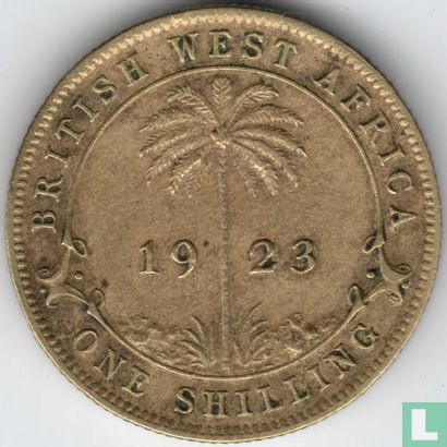Afrique de l'Ouest britannique 1 shilling 1923 (H) - Image 1