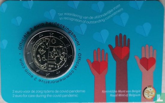 Belgien 2 Euro 2022 (Coincard - NLD) "In recognition of oustanding commitment during the covid pandemic" - Bild 1