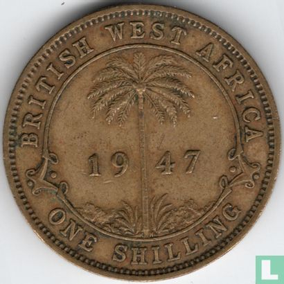 Afrique de l'Ouest britannique 1 shilling 1947 (KN) - Image 1