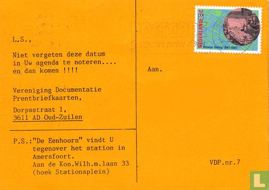 VDP 0007 - najaarsvergadering op Zaterdag 21 november 1987 - Image 2