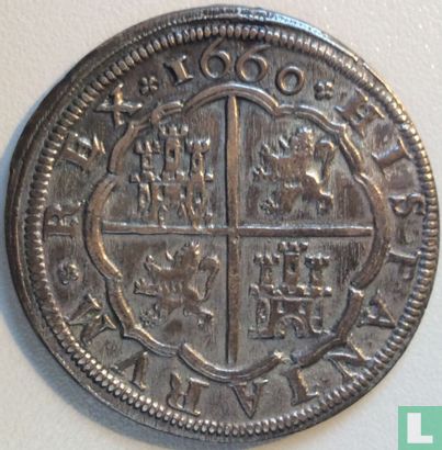 Espagne 8 reales 1660 - Image 1