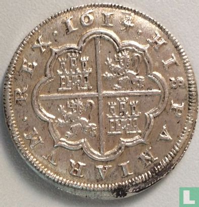 Espagne 4 reales 1614 (1614/3) - Image 1