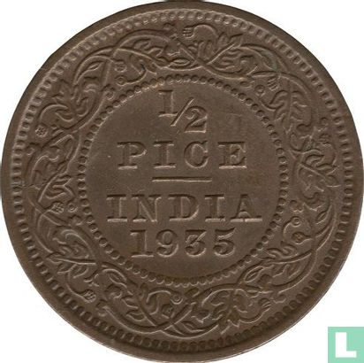 Brits-Indië ½ pice 1935 - Afbeelding 1