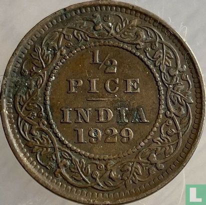 Brits-Indië ½ pice 1929 - Afbeelding 1