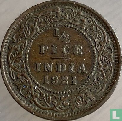 Brits-Indië ½ pice 1921 - Afbeelding 1