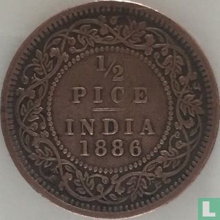 Britisch-Indien ½ Pice 1886 - Bild 1
