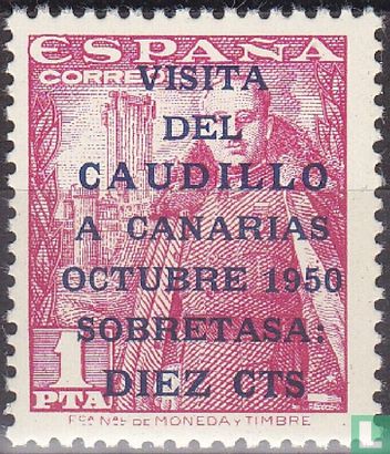 La visite de Franco aux îles Canaries