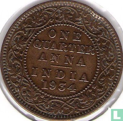 Brits-Indië ¼ anna 1934 - Afbeelding 1