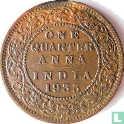Brits-Indië ¼ anna 1933 - Afbeelding 1