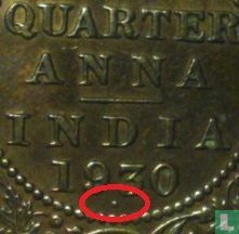 Inde britannique ¼ anna 1930 (Bombay) - Image 3