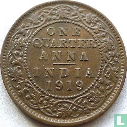 British India ¼ anna 1919 - Image 1
