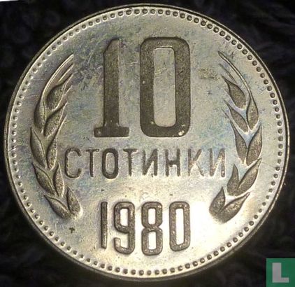 Bulgaria 10 stotinki 1980 (PROOF) - Image 1