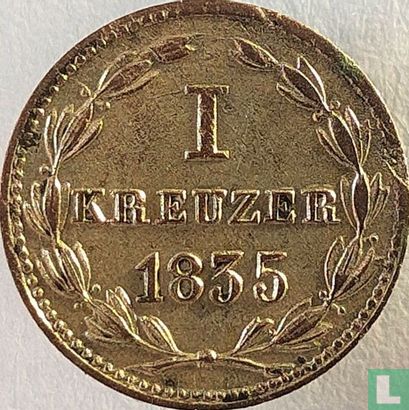 Nassau 1 kreuzer 1835 - Afbeelding 1