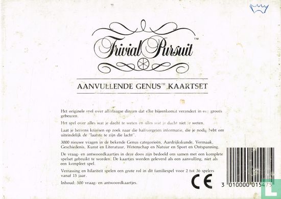 Trivial Pursuit - Aanvullende Genus kaartset  (3000 vragen) - Bild 3