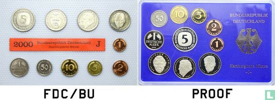 Germany mint set 2000 (J) - Image 3