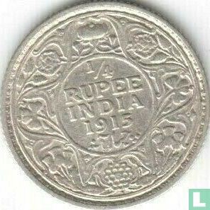 Brits-Indië ¼ rupee 1915 (Bombay) - Afbeelding 1
