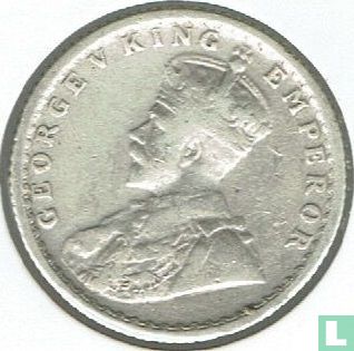 Inde britannique ¼ rupee 1916 - Image 2