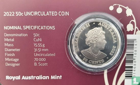 Australië 50 cents 2022 (coincard) "70th anniversary Accession of Queen Elizabeth II" - Afbeelding 2
