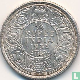 Brits-Indië ¼ rupee 1936 (Bombay) - Afbeelding 1
