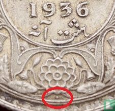 Brits-Indië ¼ rupee 1936 (Bombay) - Afbeelding 3